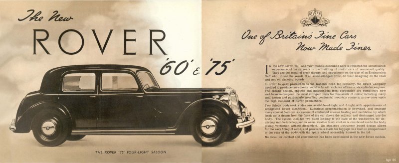 1949 Rover 60 & 75