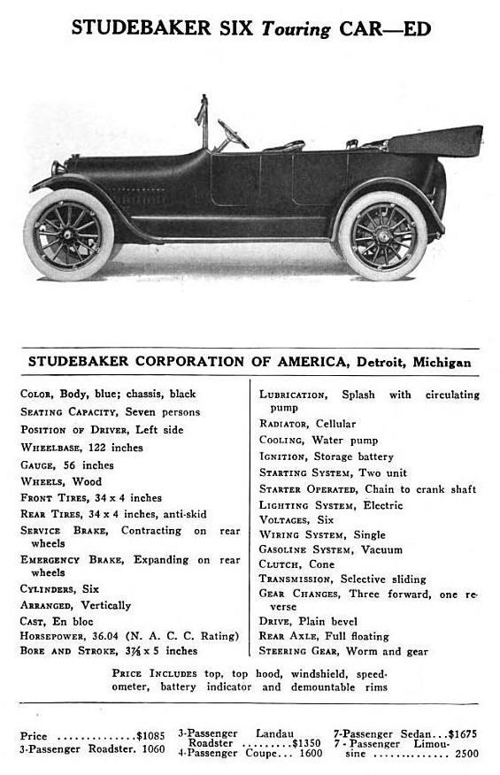 Studebaker 4-40 Touring Series 18