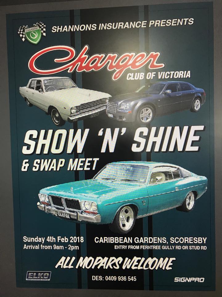Charger Club Show n Shine and Swap Meet [VIC]