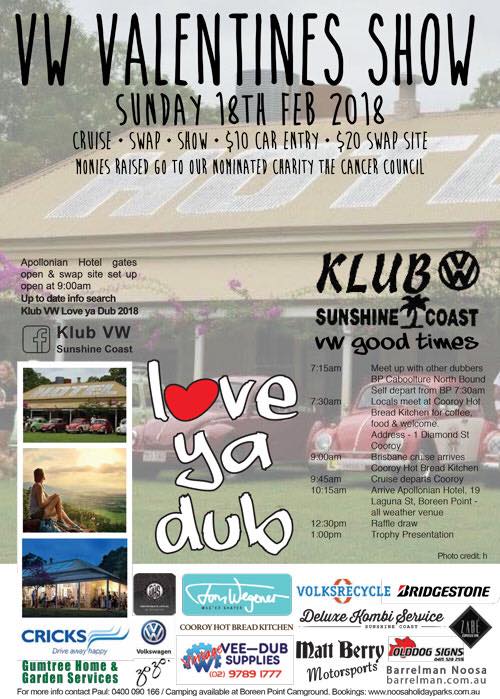 Love Ya Dub VW Valentines Cruise Swap Show [QLD]