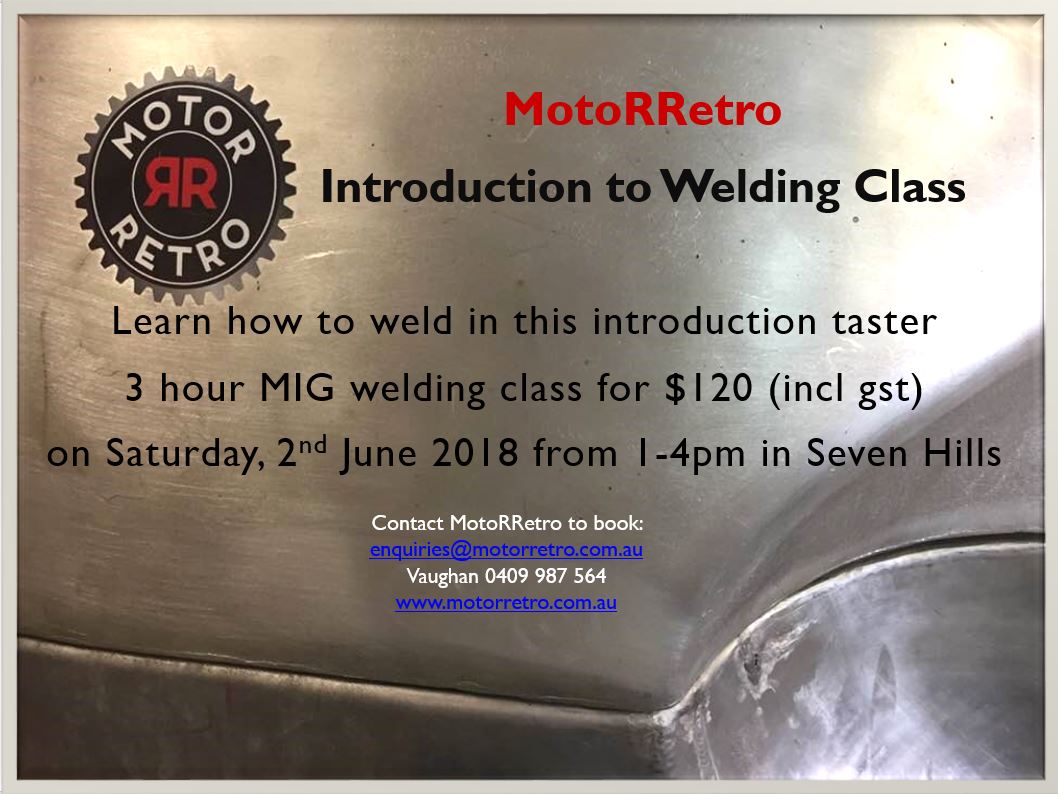 MotoRRetro Introduction to MIG Welding Class [NSW]