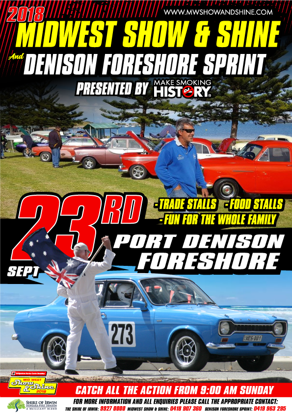 Midwest Show & Shine & Denison Foreshore Sprint presented by Smarter than Smoking [WA]