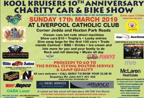 Kool Kruisers 10th Annual Charity Car & Bike Show [NSW]