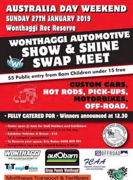 Wonthaggi Show, Shine and Swap Meet [VIC]