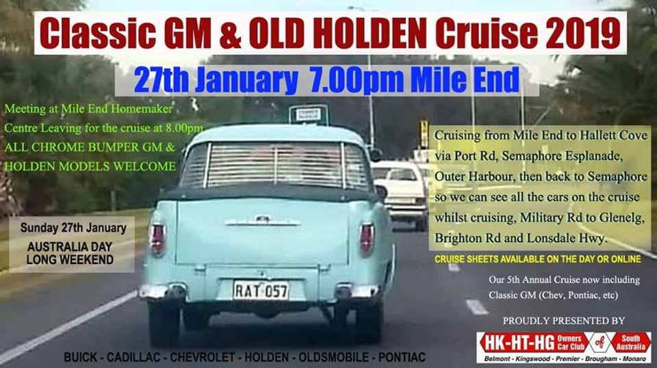 Classic GM & Old Holden Cruise 2019 [SA]