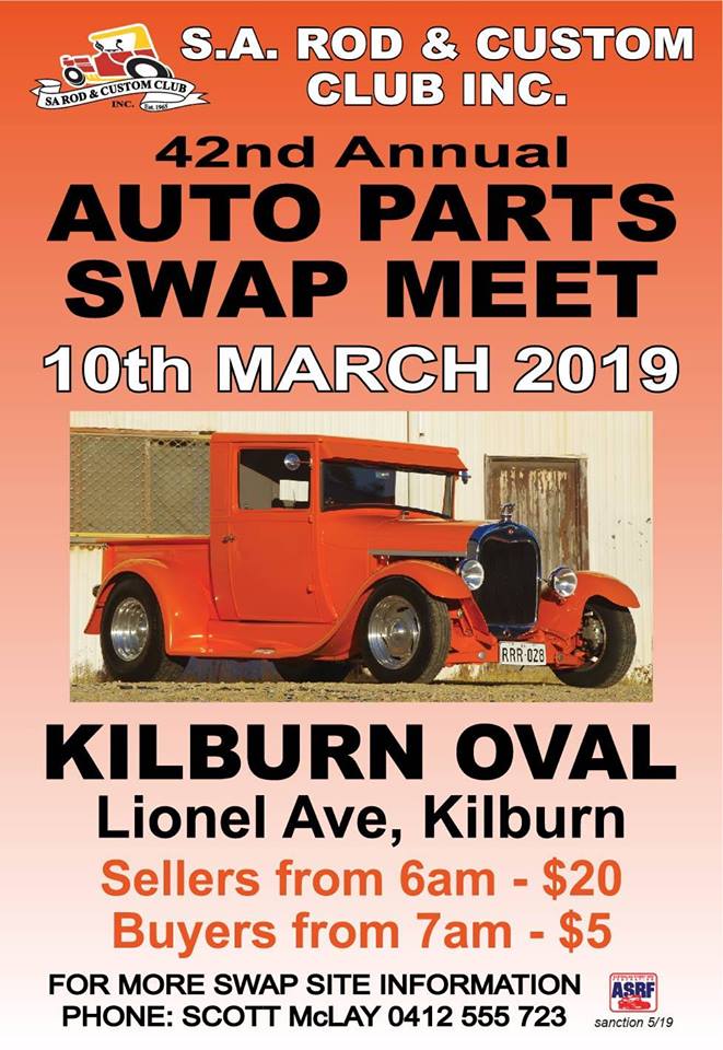 SARCC 42nd Auto Parts Swap Meet @ Kilburn Oval [SA]