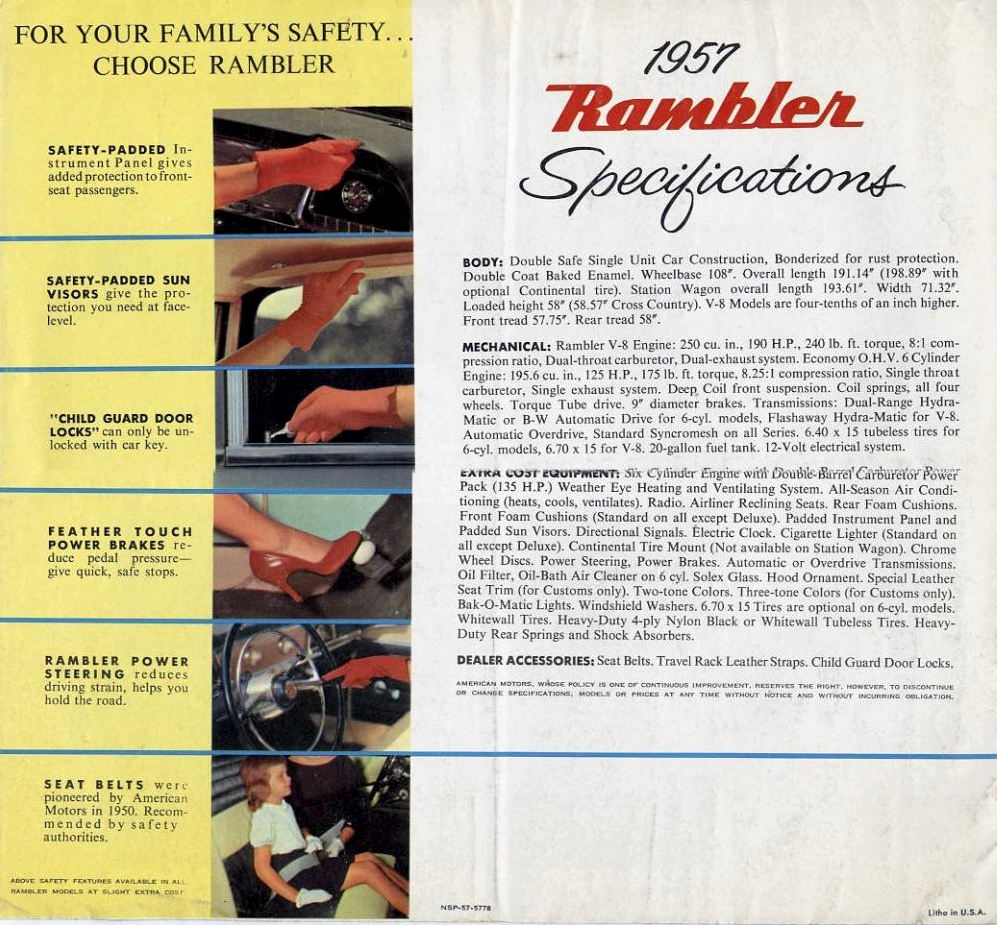 1957 AMC Rambler Brochure Page 6