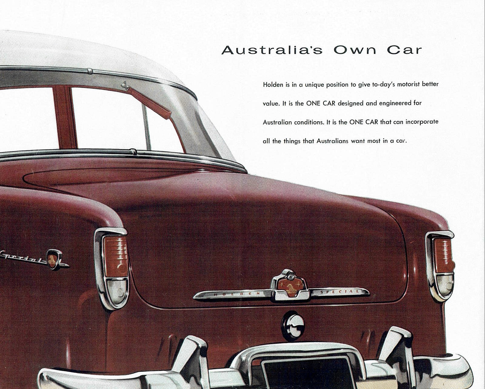 1957 Holden FE Brochure Page 1