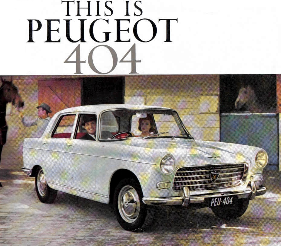 1960 Peugeot 404 Brochure