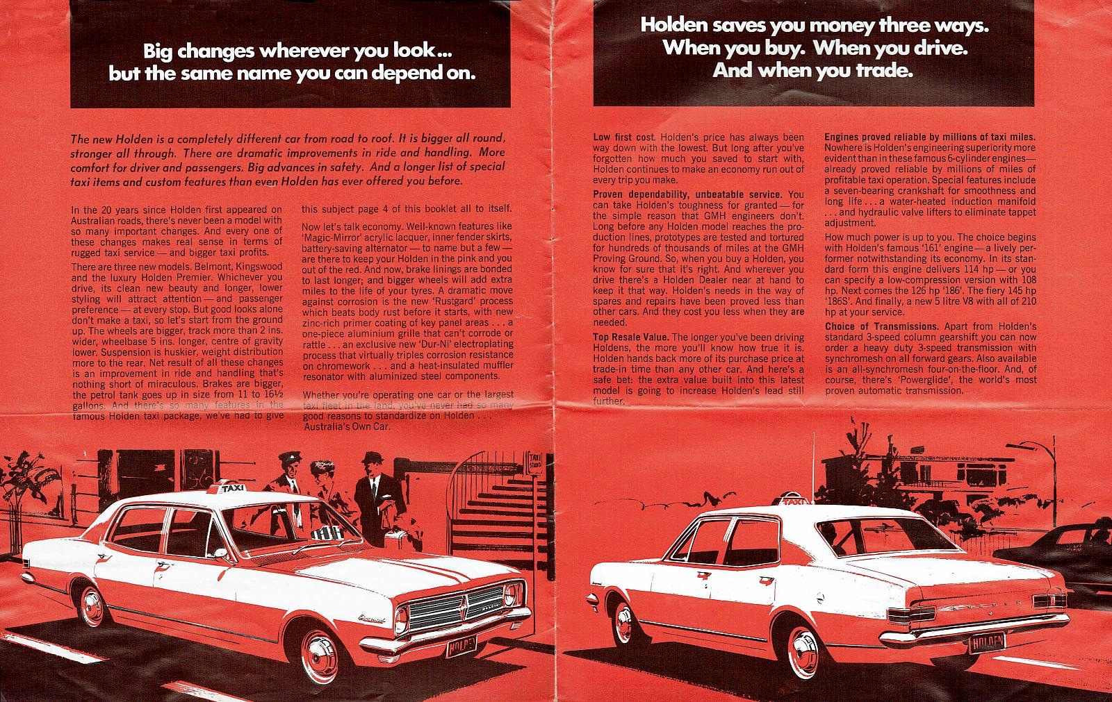 1968 Holden HK Taxi Brochure Page 4