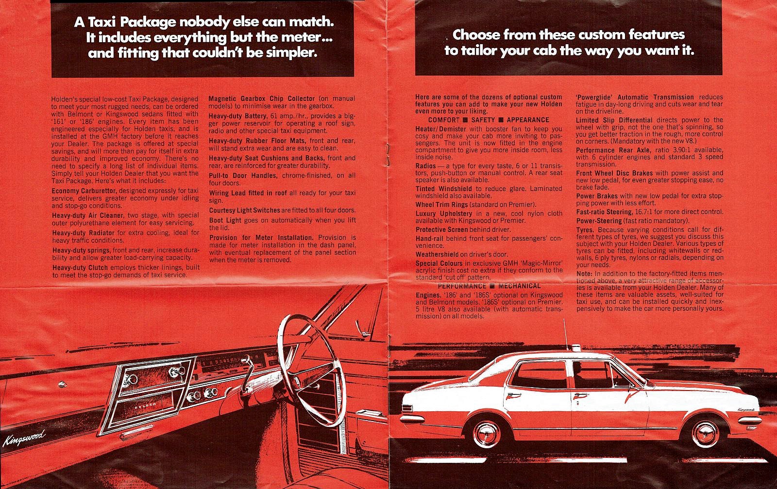 1968 Holden HK Taxi Brochure Page 1