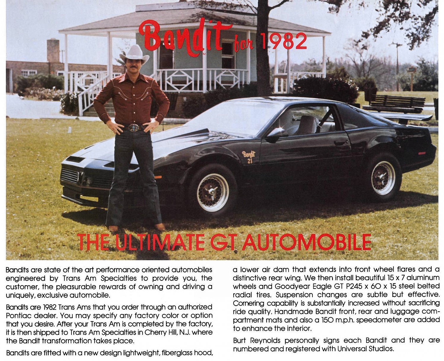 1982 Pontiac Firebird Trans-Am Bandit Brochure Page 4
