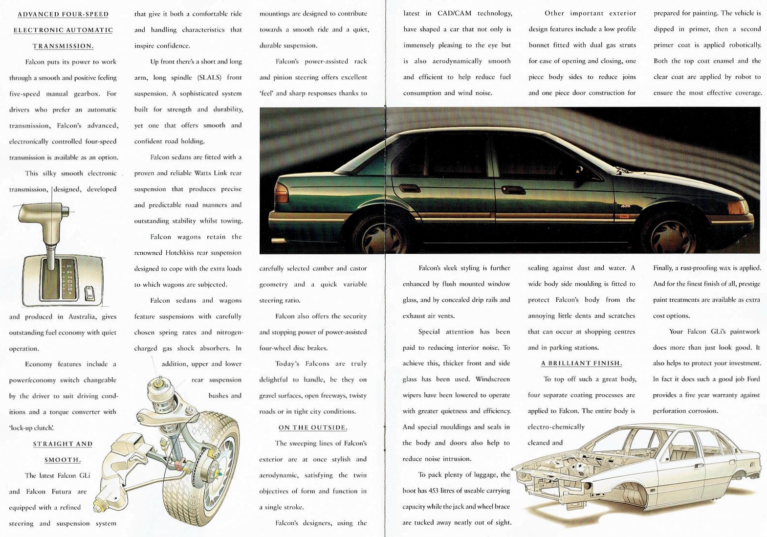 1993 Ford Falcon ED GLi and Futura Brochure Page 3