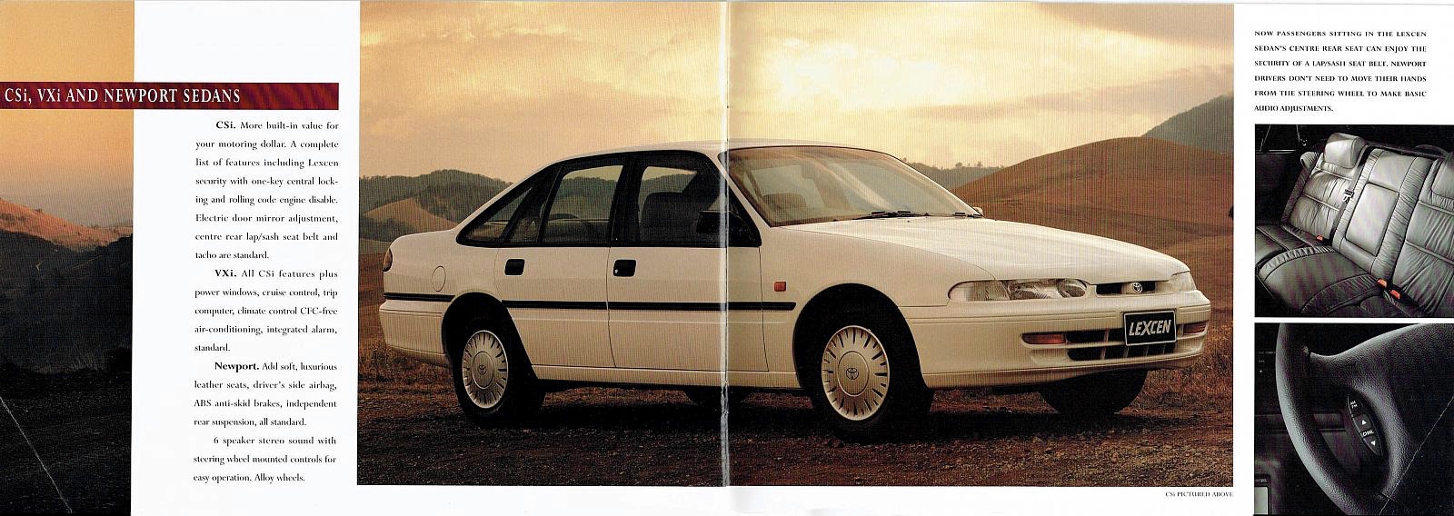 1994 Toyota Lexcen Brochure Page 2