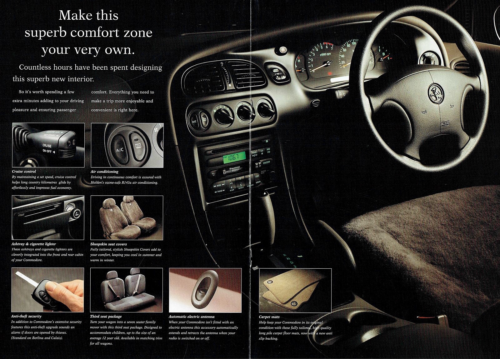 1997 Holden VT Commodore Accessories Brochure Page 2