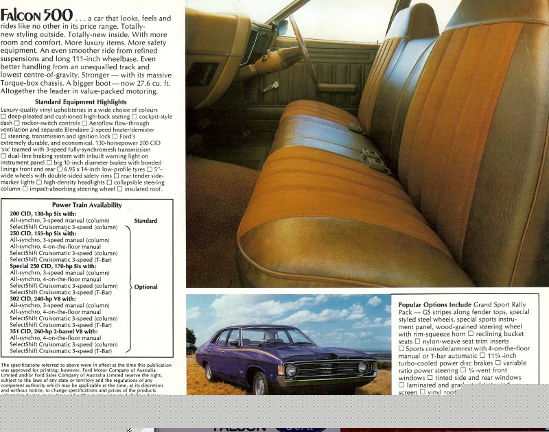 Ford Falcon XA Brochure Page 4