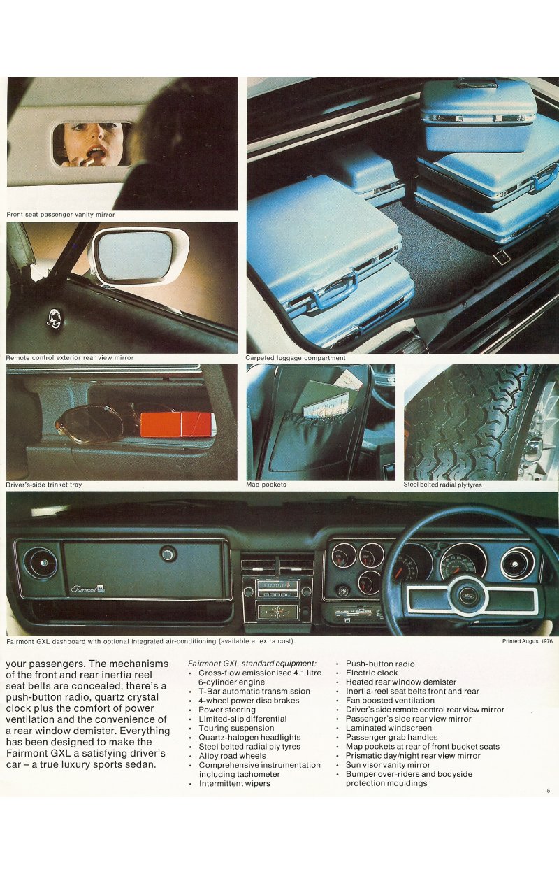 Ford Falcon XC Fairmont Brochure Page 2