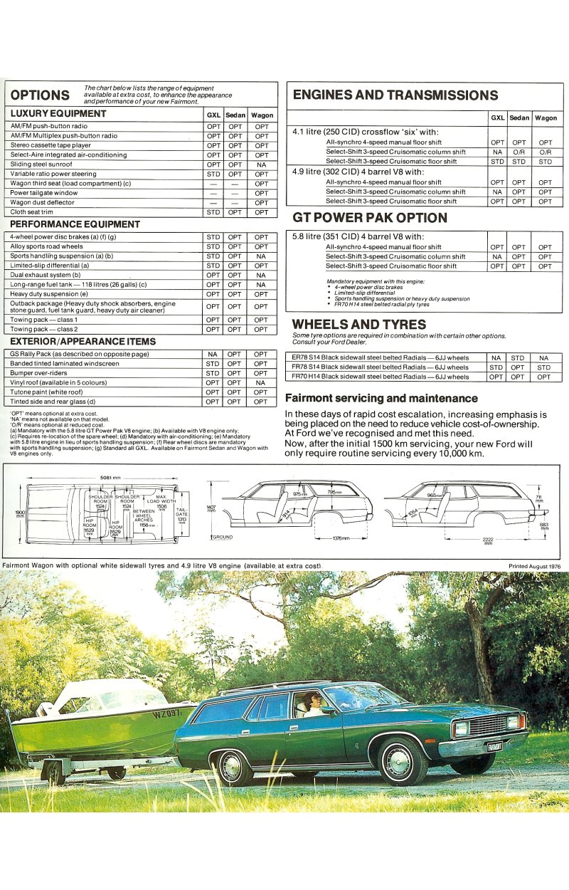 Ford Falcon XC Fairmont Brochure Page 14