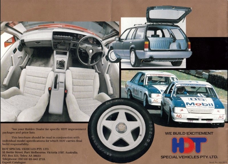 HDT VK Commodore SS Brochure Page 1