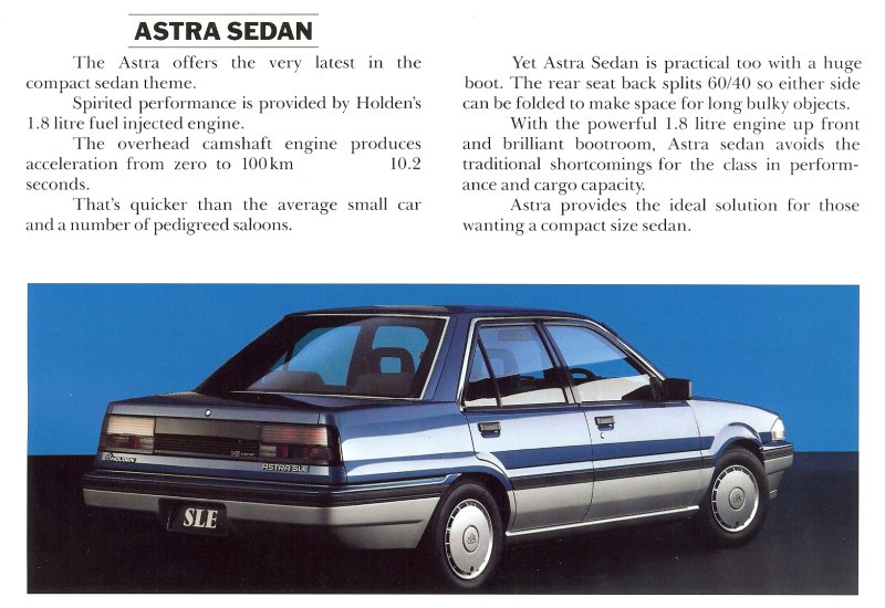1988 Holden Range Brochure Page 12