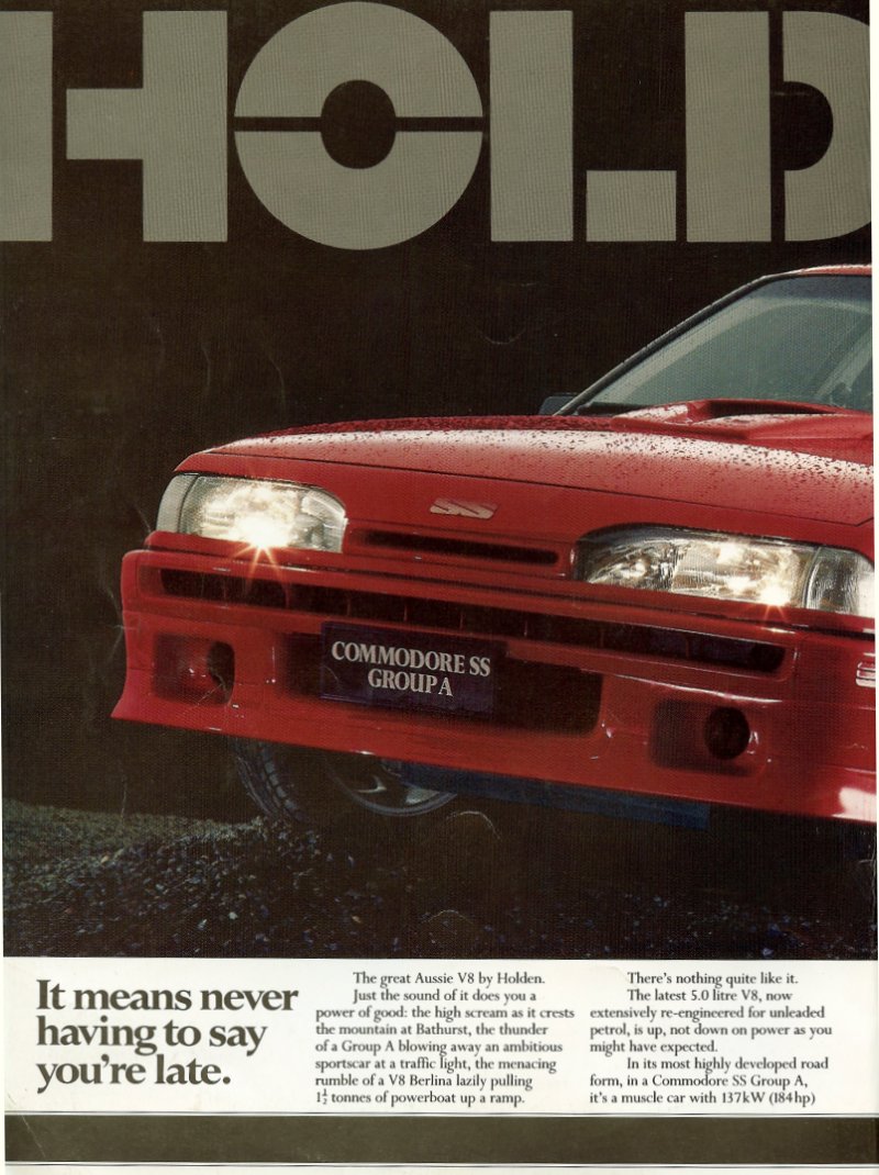 Holden VL Commodore Advertisments Brochure Page 2