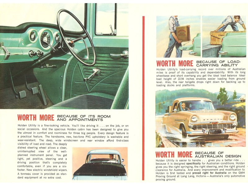 Holden FB Ute and Panel Van Brochure Page 2