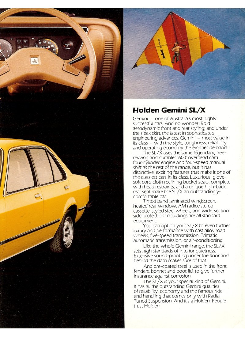 Holden Gemini TE Brochure Page 10