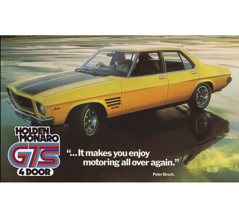 Holden HQ GTS Monaro 4 Door Brochure Page 2