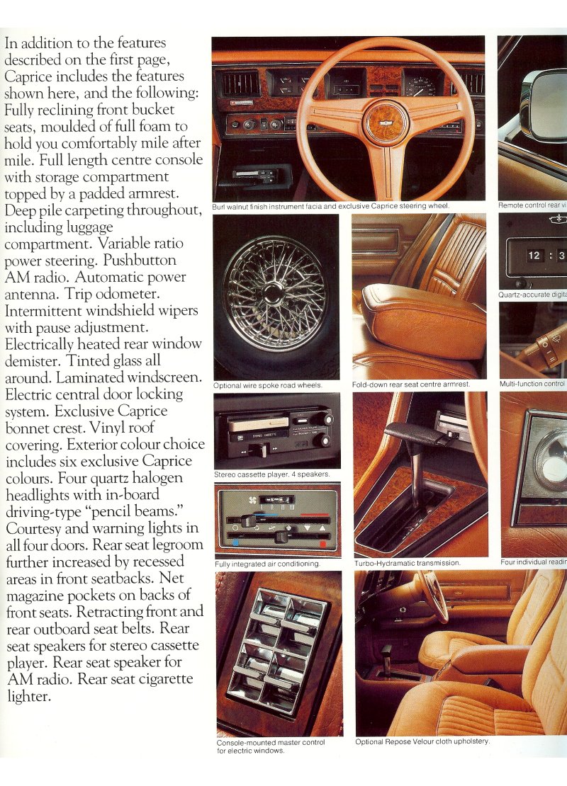 HZ Statesman Caprice and DeVille Brochure Page 2