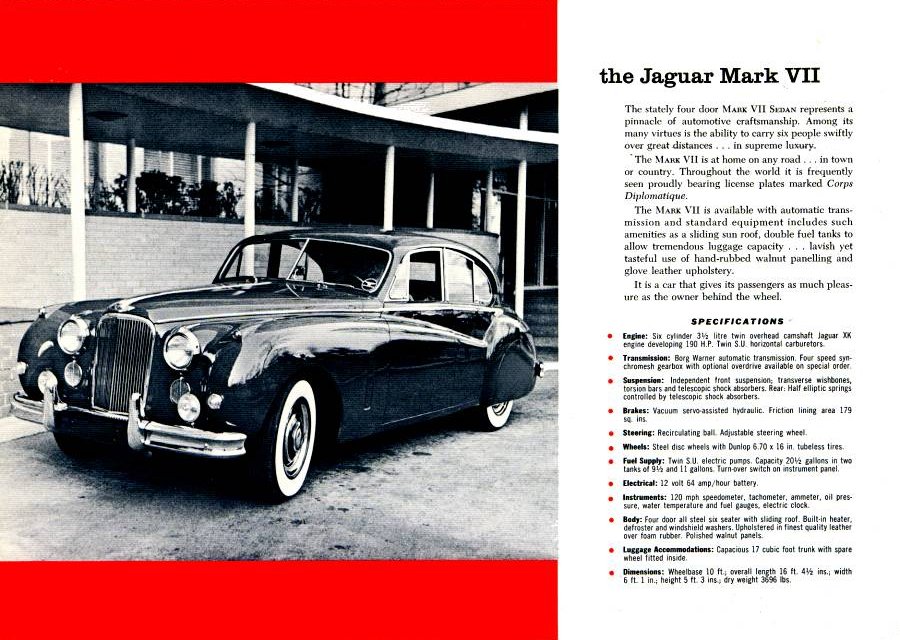 Jaguar XK120 Brochure Page 2
