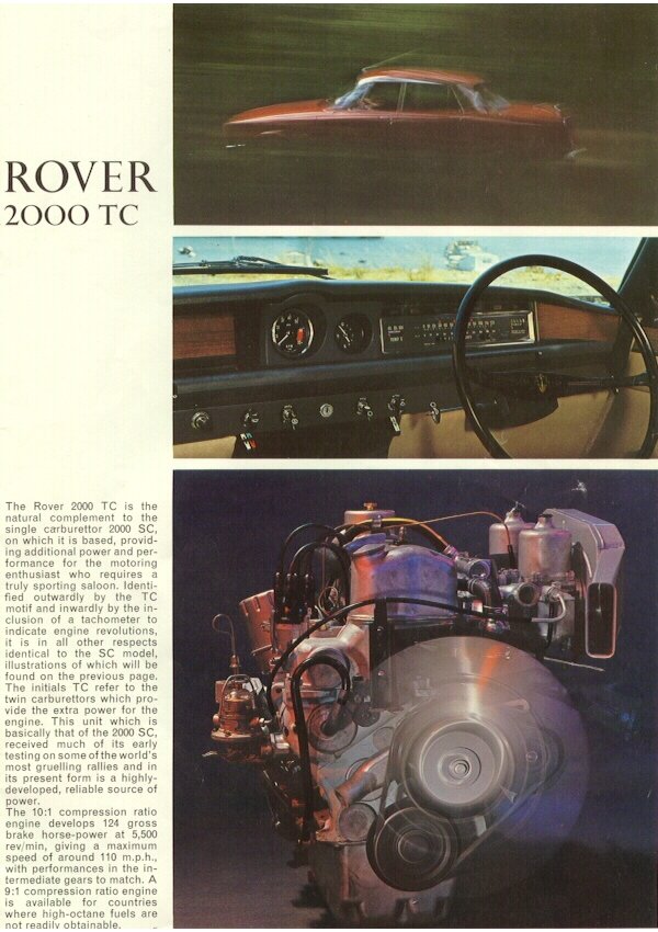 Rover P5 / P6 / 2000/ 3500 V8 Brochure Page 10