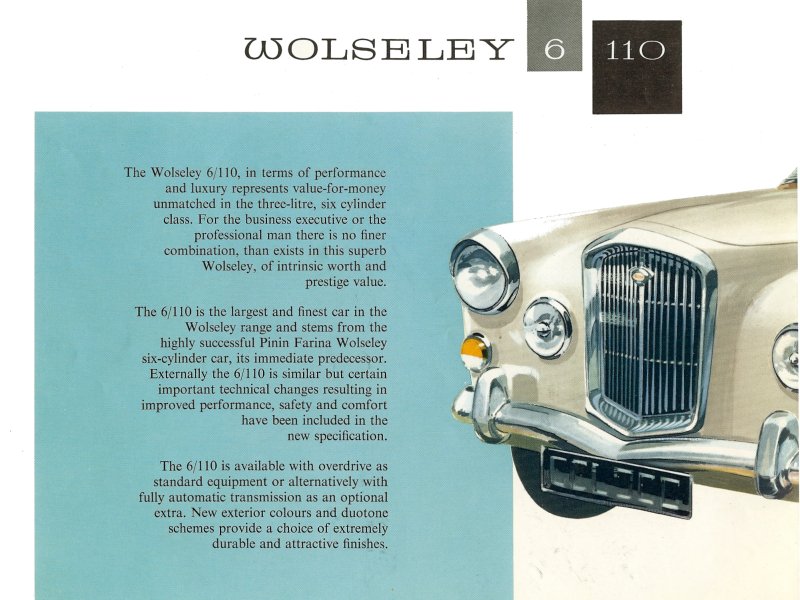 Wolseley 6/110 Brochure Page 10