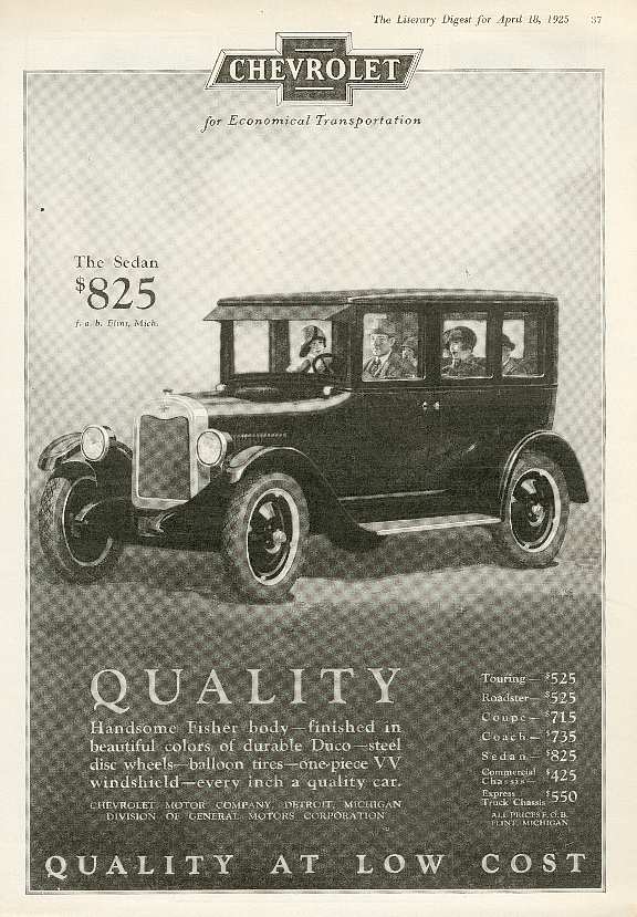 Vintage 1925-29 General Motors Car Advertisements 2