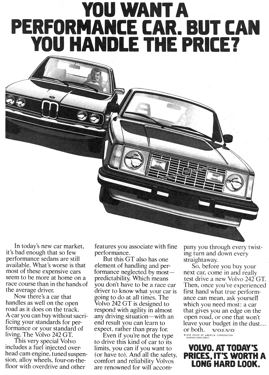 Classic Vintage Advertisement Ad D23 1980 Volvo GT 242 264 265 262C Coupe 