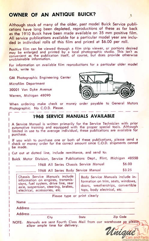 1968 Buick Owners Manual Page 14