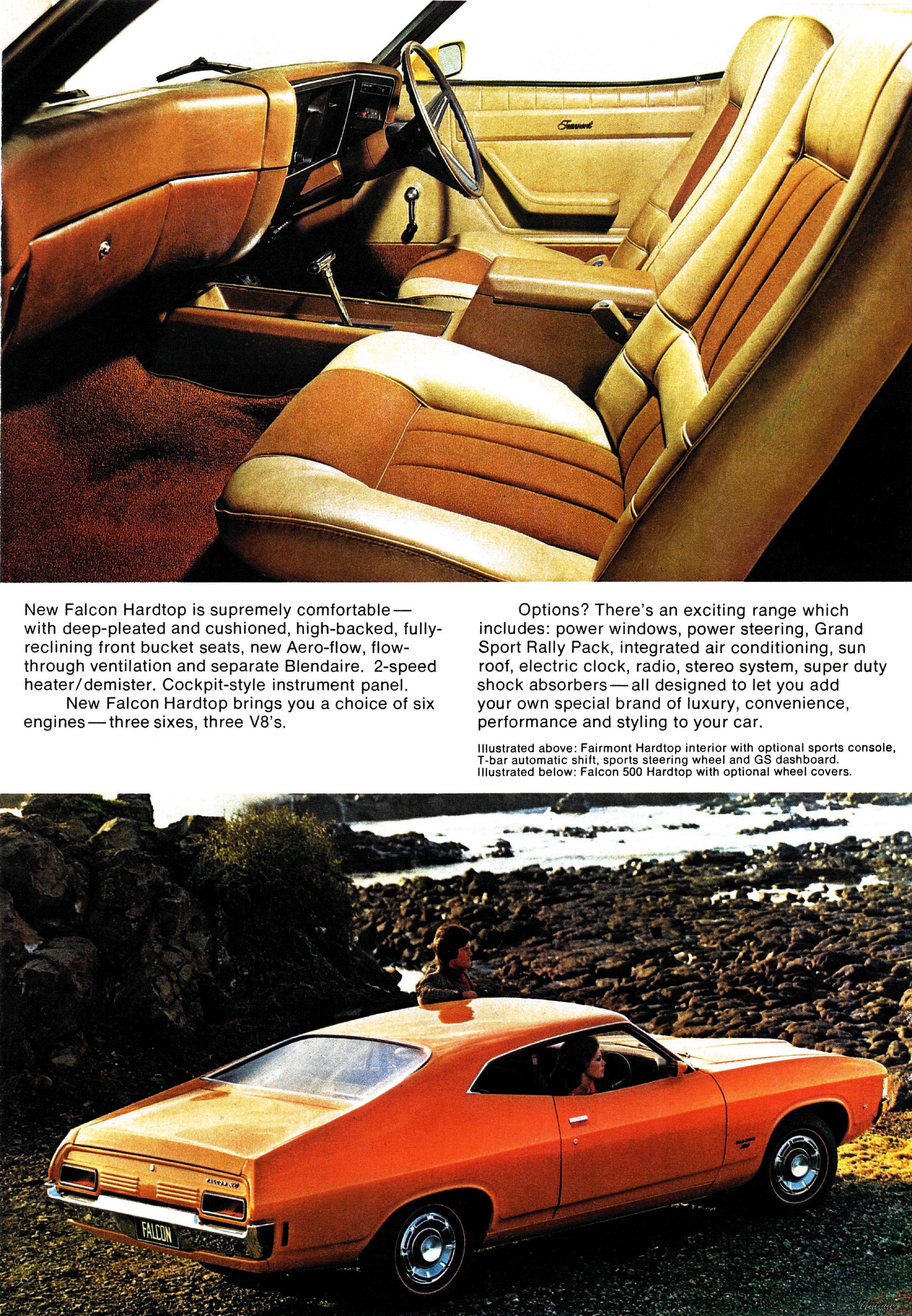 1972 Ford Falcon XA Hardtop Brochure Page 1