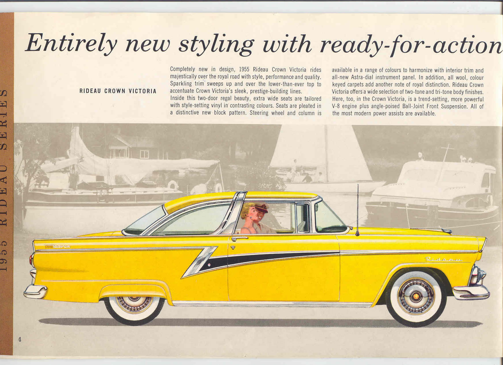 1955 FORD METEOR  AD  french 3 PAGES