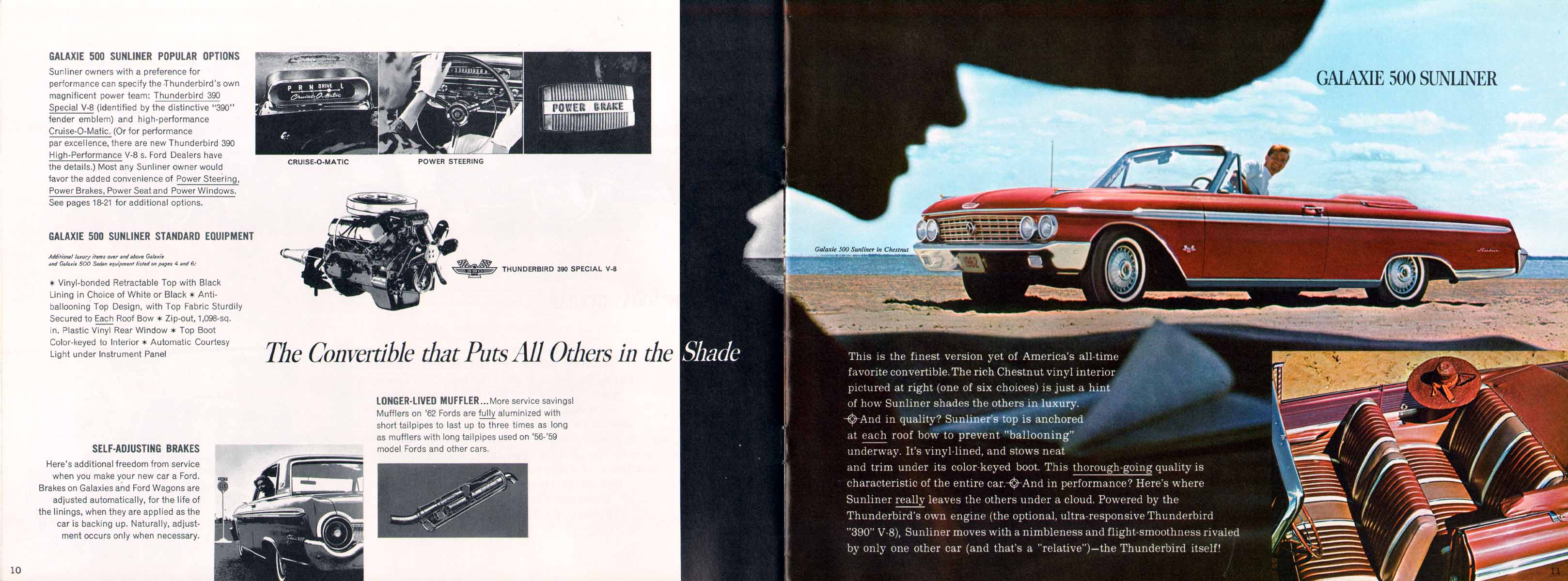 1962 Ford Galaxie Specification Feature Fact Manual Brochure 62 