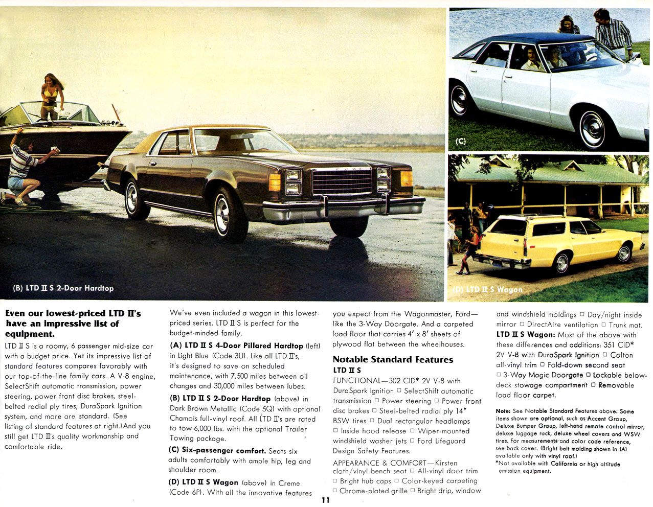 1977 Ford LTD color Brochure Prospekt