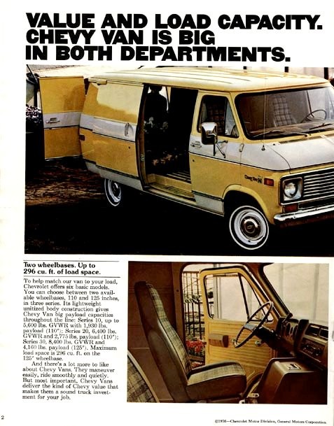 1977 Chevrolet Chevy Vans Brochure