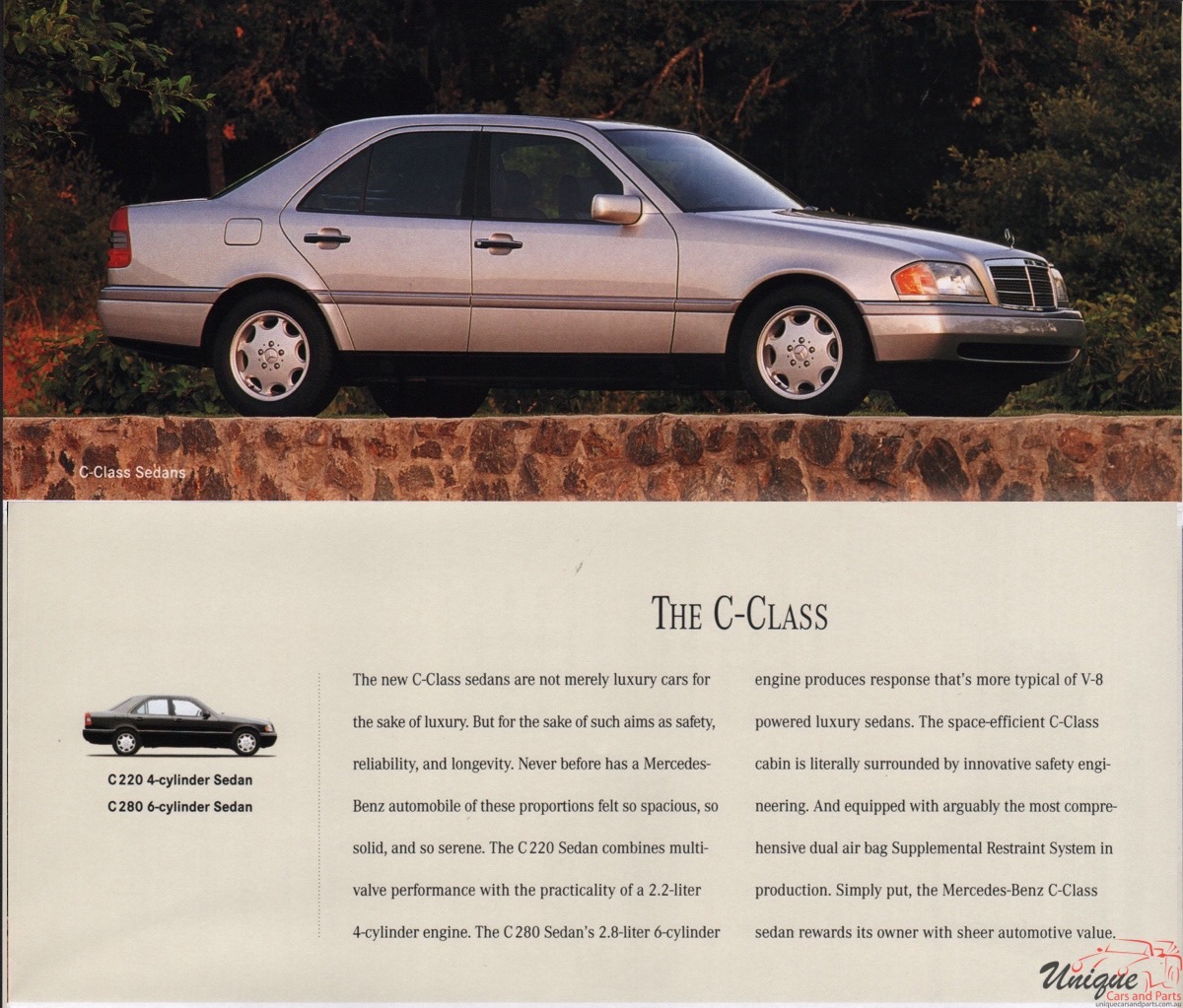 1994 Mercedes-Benz C Class Prestige Brochure 220 280 94 