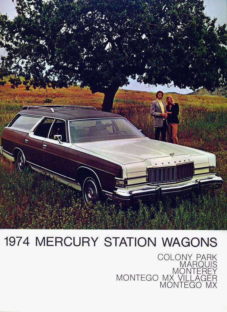 1969 Mercury Marquis Colony Park Montery and Montego Color Brochure Prospekt 