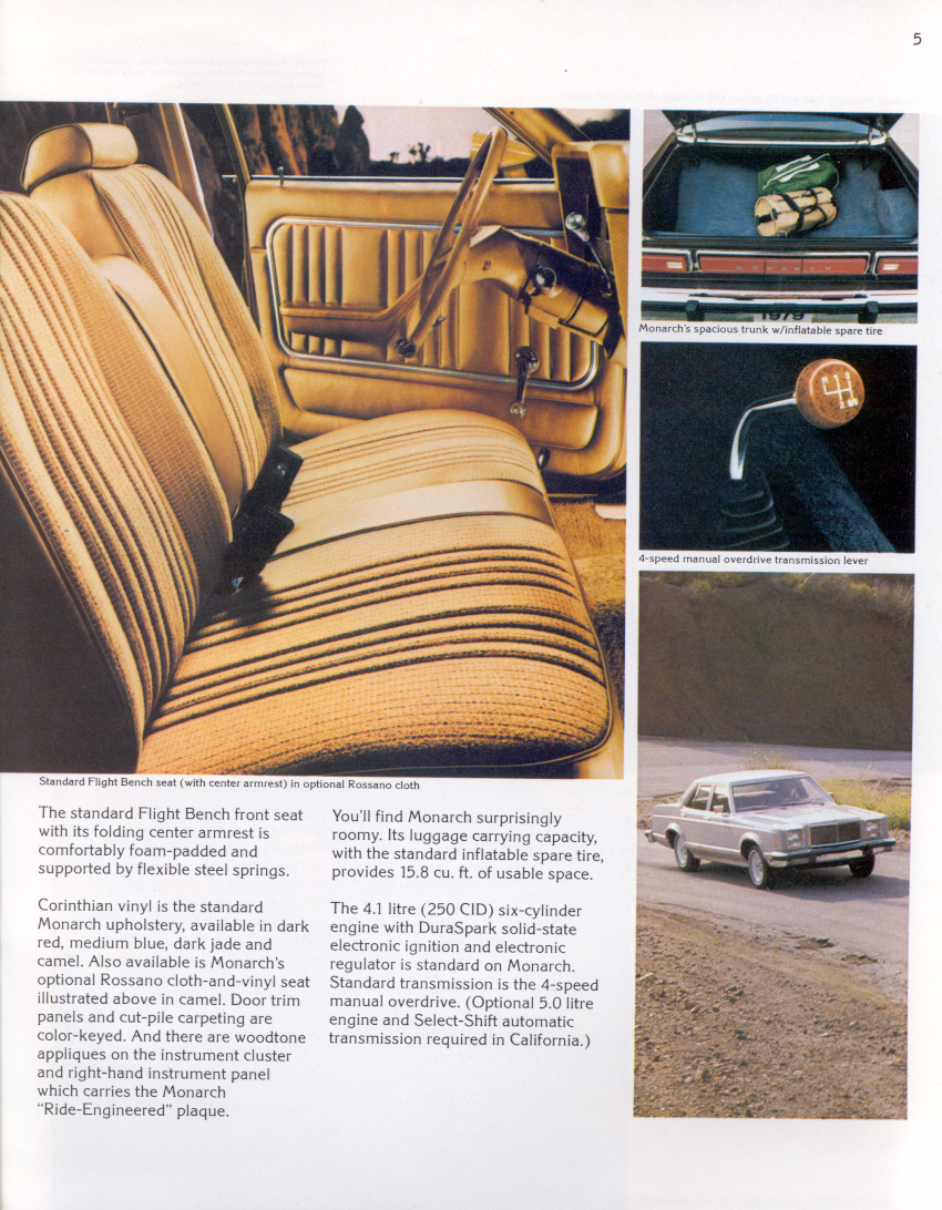1979 Mercury Monarch Sales Brochure Book