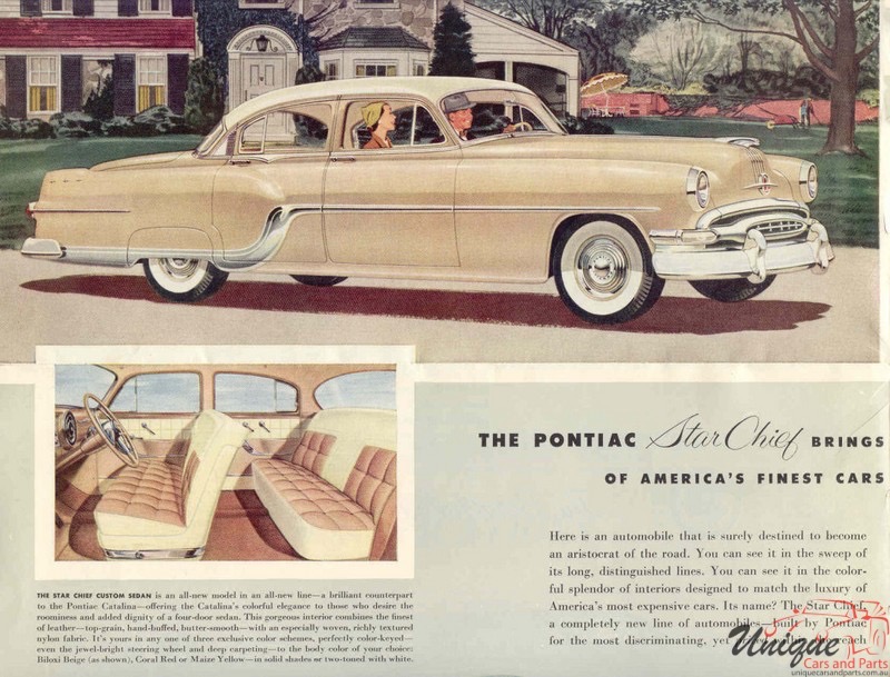 1954 Pontiac Full line Deluxe Brochure  54 