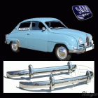 Saab 96 Bullnose stainless steel bumpers,brand new