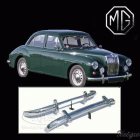 MG Magnette bumpers, stainless steel, brand new
