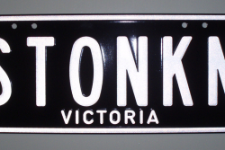 Custom Number Plate : STONKN