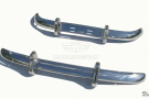 Volvo PV544 EURO style stainless steel bumpers