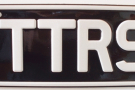 TTRS custom number plate for top of the line Audi