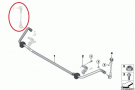 Swing support, front, right assembled with nuts BM